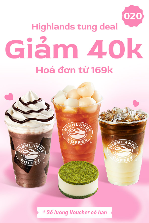 highlands giảm 40k từ 169k